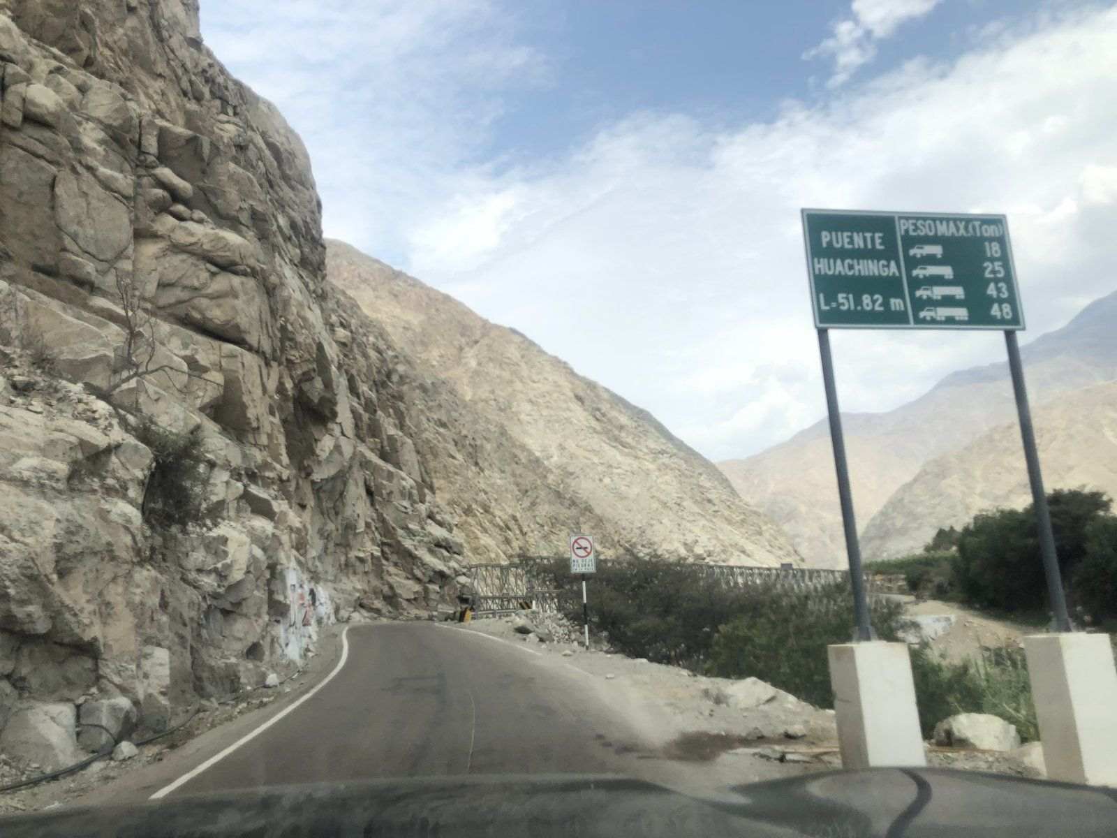 Puente Huachinga, 16 de enero, mediodía: el mar ya quedaba atrás y la sierra empezaba a subir.